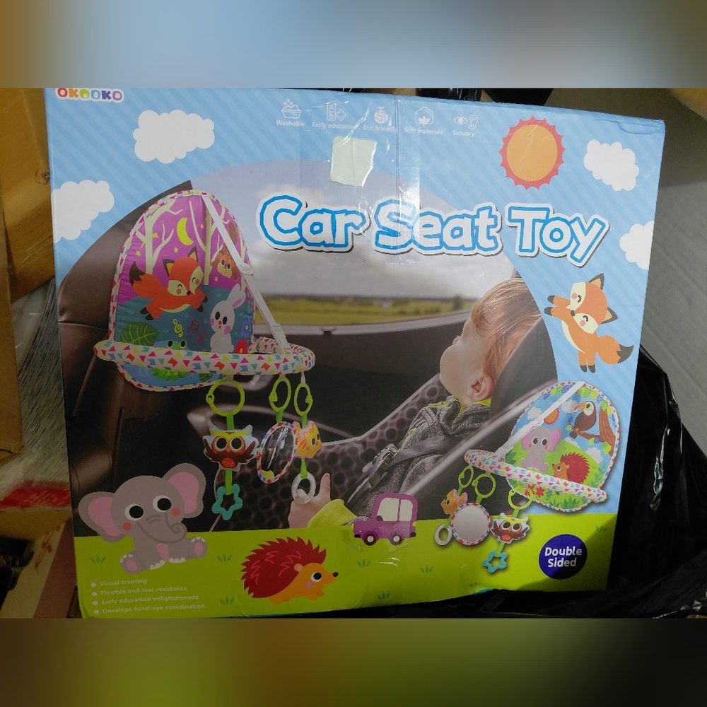 Car Seat Toy with Colorful Animals
